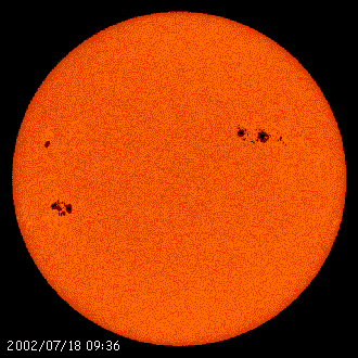 Image du MDI de SOHO le 18 juillet 2002